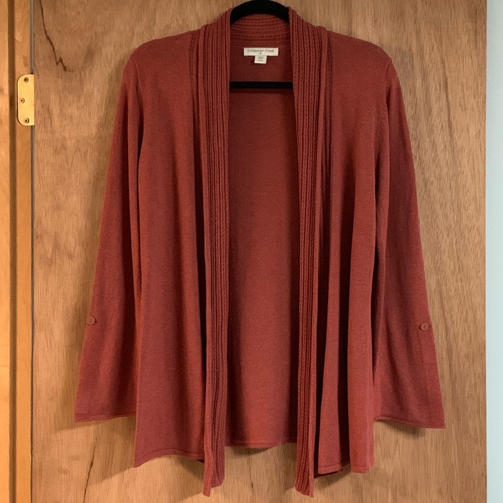 COLDWATER CREEK Open Front CARDIGAN SWEATER!